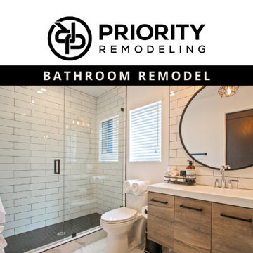 Modern Bathroom Remodel in Los Angeles, CA by Priority Remodeling