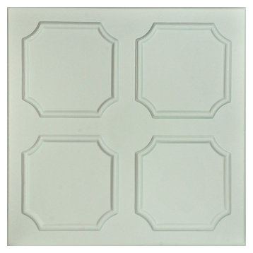 20"x20" Bostonian, Styrofoam Ceiling Tile, Hancok Green