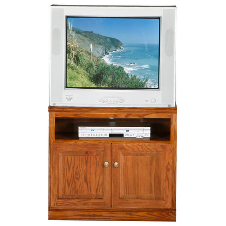 Classic Oak 30" TV Cart, Yellow Oak