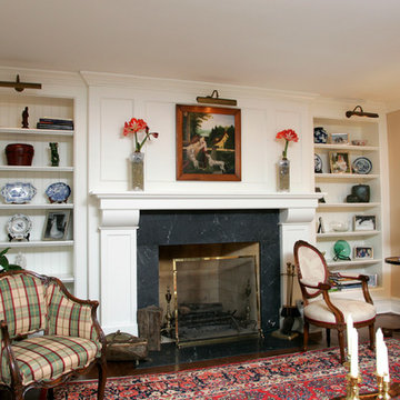 Fireplace Surround and Built-in Bookcases