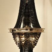 Reclaimed Metal and Bicycle Chandelier by Facaro