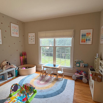 Luxury Children's Playroom with Custom Cordless Roman Shades | Mooresville NC