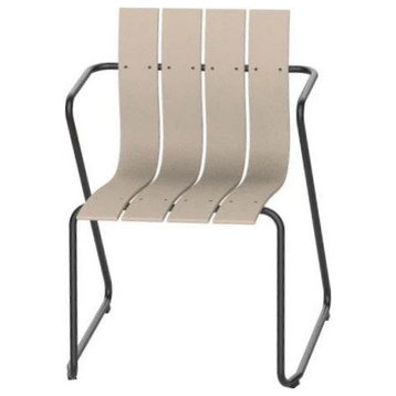 Mater Ocean Midcentury Modern Outdoor Chair Recycled