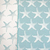 StarFish Fabric Blue Star Fish Reversible Upholstery