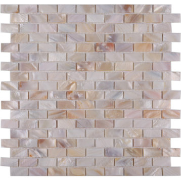 A03 Walls Tiles Mother Of I-Shaped Pearl Shell Backsplash Mosaic Decor Tile, 12p