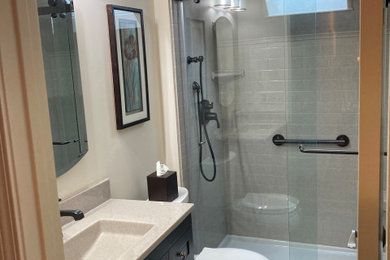 Inspiration for a modern bathroom remodel in Cincinnati
