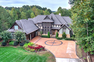 Contemporary exterior home idea in Charlotte