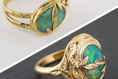 Opal Ring Makeover Remodel - Before &After