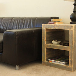 Reclaimed Wood Side Table, Night Stand, End Table - Side Tables And End Tables
