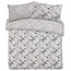 Marble Edge Duvet Cover With Pillowcase Reversible Bedding Set, Grey, King