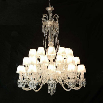 36 Light French Banquet Hall Classic Crystal Chandelier