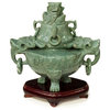 Chinese Jade Incense Burner Pot