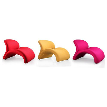 Manhattan Comfort Rosebud Fabric Accent Chair in Multi-Color (Set of 3)