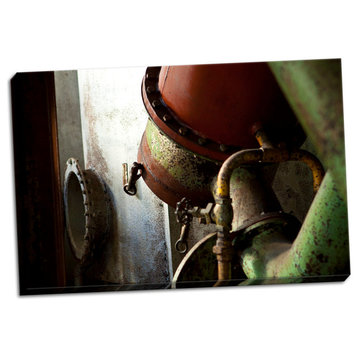 Fine Art Photograph, Red Pipe Rules, Hand-Stretched Canvas