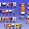 Letter P Cloth Nautical Alphabet Flag Decoration 20''
