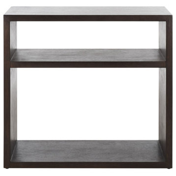 Safavieh Munson 2 Shelf Console Table, Dark Oak