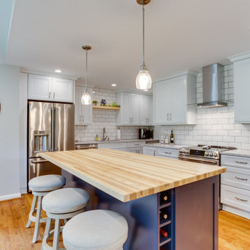 Transitional Two-Finish Kitchen Design Annapolis, MD