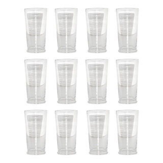 Clear Series 16 oz Square Highball Beverage Drinking Glasses (Set of 8