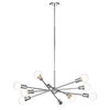 Kichler Armstrong 10 Light Large Chandelier in Chrome