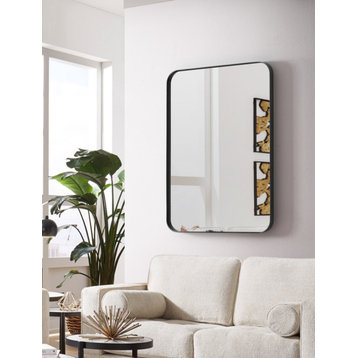 Decorative Mirror, Black, 24x36