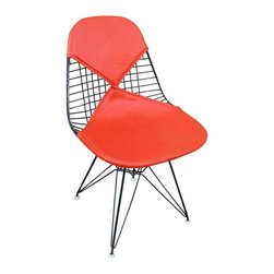 Charles Eames Orange DKR Bikini Chair for Herman Miller, Set of Four - Living Room Furniture Sets