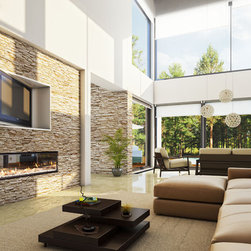 Escea - DX1500 Gas Fireplace - Indoor Fireplaces