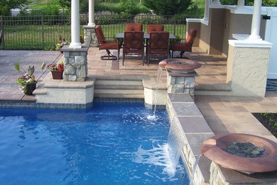 Photo of a modern pool in Atlanta.