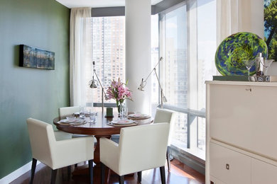 Small trendy dining room photo in New York