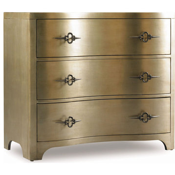 Hooker Furniture 3008-85004 Sanctuary 38"W 3 Drawer Shaped Front - Antique Gold