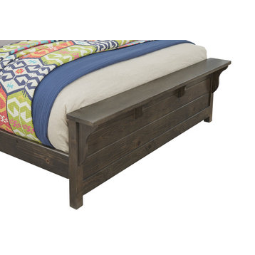 Falcon Bluff King Panel Bed, Saddle Brown