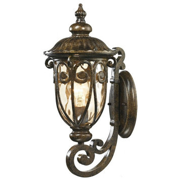 French Country One Light Outdoor Wall Lantern - Porch Lighting - Outdoor - Wall
