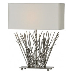 Nickel Sticks Table Lamp - Table Lamps