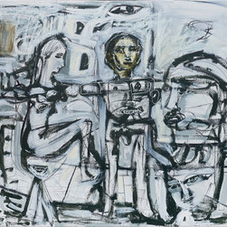 Carlos Barrios 'Sitting Lady' 76 x 101cm - Products