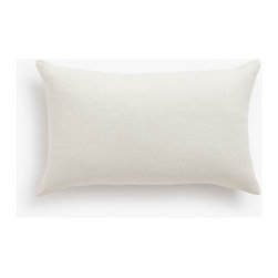 Barn & Willow : Belgian Linen Lumbar Pillows : Oyster - Decorative Pillows
