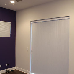 Hunter Douglas Duette Vertiglide Shades by Skyline WC - Chicago - Vertical Blinds