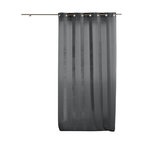 Agatha Taupe Gray Patterned Sheer Curtain Single Panel - Contemporary ...