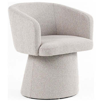 Modrest Linton Modern Light Grey Fabric Dining Chair