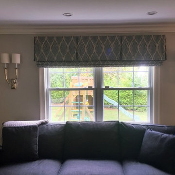 Box pleated valances