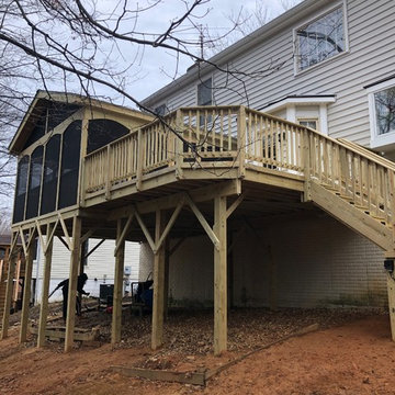 Pressure Treated Pine Screen Porch and Deck