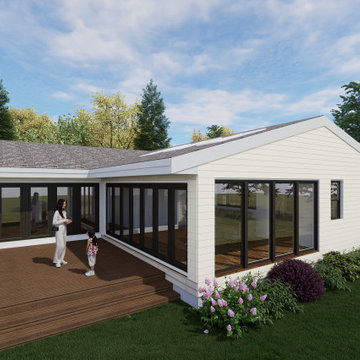 Sunroom + Garage Addition
