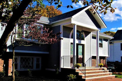 Inspiration for a timeless exterior home remodel in Boston