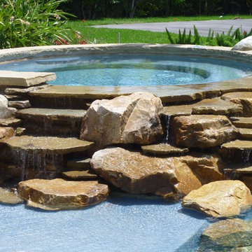 Pool waterfalls