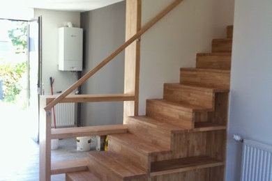 Design ideas for a country staircase in Nantes.