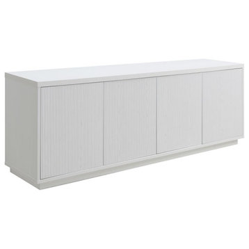 Hanson Rectangular TV Stand for TV's up to 75 in White