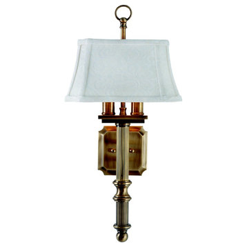 House of Troy WL616 Up Lighting Wall Sconce - Antique Brass