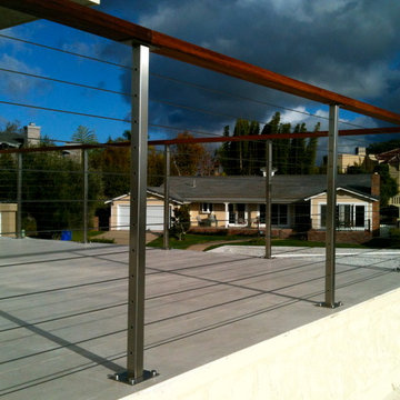 Deck Mounted Stainless Cable Railing