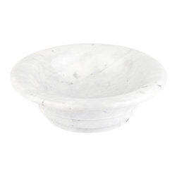 CURVED RIM CARRARA MARBLE VESSEL SINK - Products
