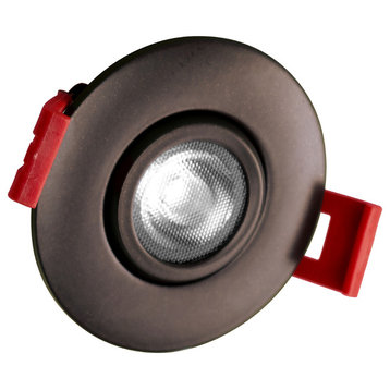2" LED Gimbal Recessed Downlight, Oil-Rubbed Bronze, 3000k