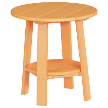 Poly Deluxe End Table, Tangerine