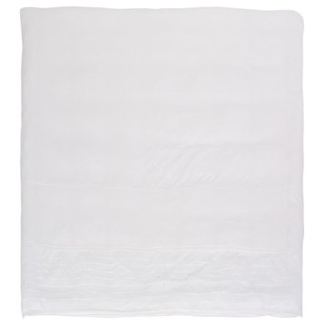Louise Queen Size Fabric Duvet, White